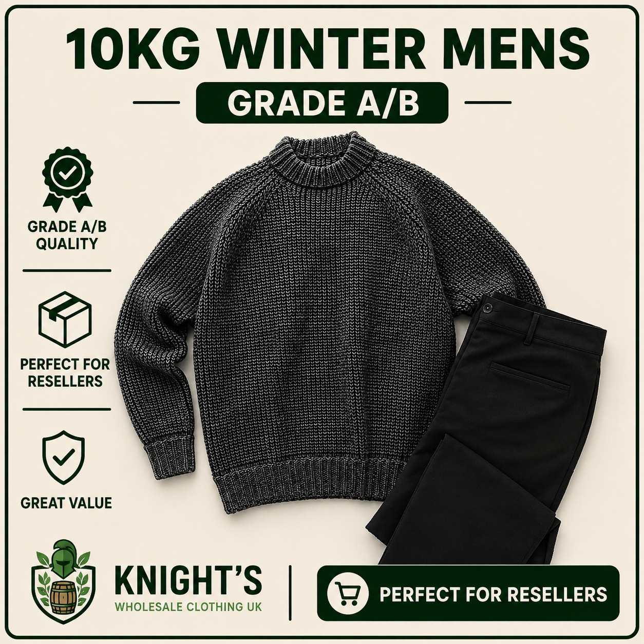 Winter Men’s Clothes Grade A/B 10kg