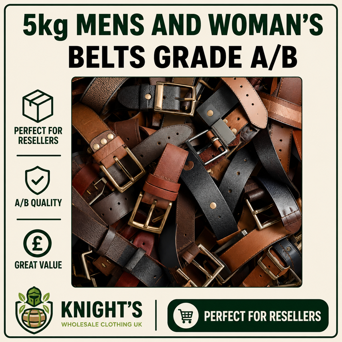 5kg Belts - Mens & Woman’s - Grade A/B