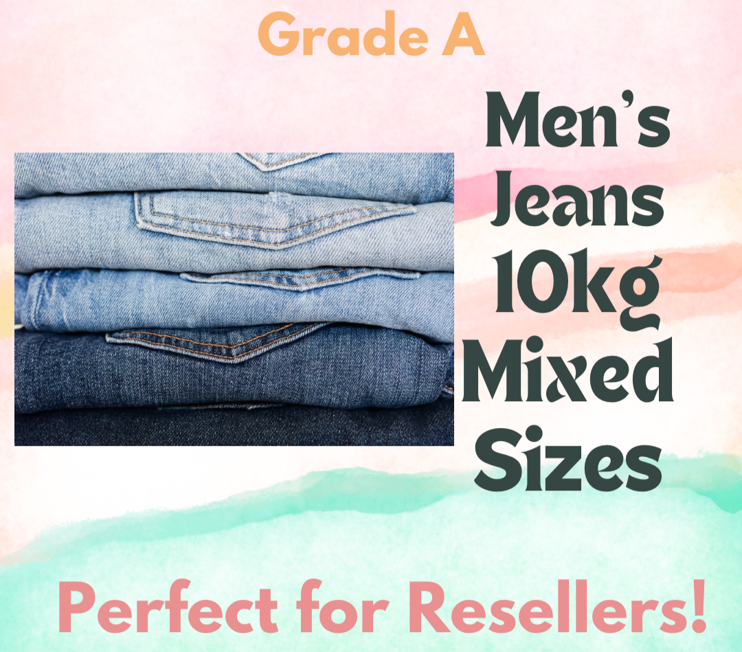 Men’s Jeans - Mixed Sizes - 10kg - Grade A