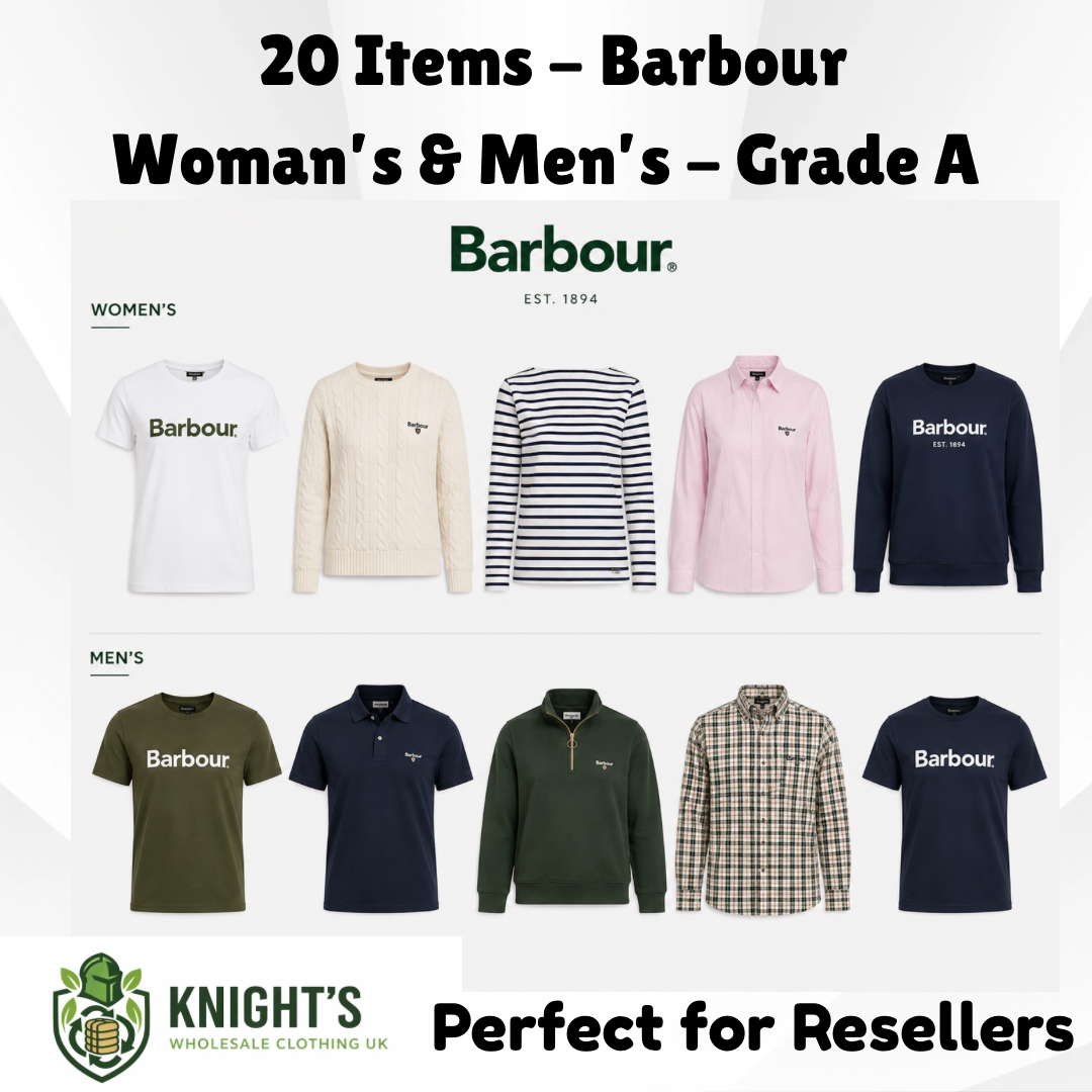 20x Barbour Woman’s & Men’s Clothing Items – Grade A