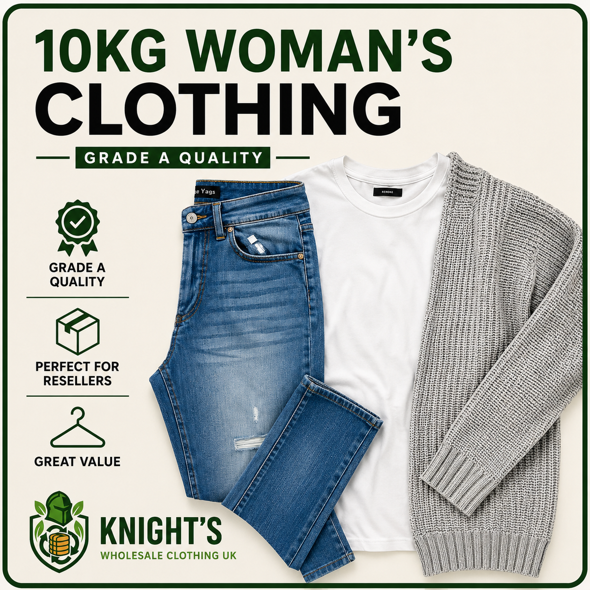 10kg Woman’s Clothes - Grade A