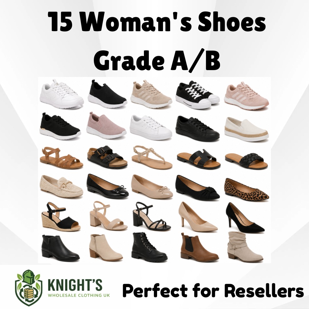 15 Pairs - Woman’s Shoes - Grade A/B