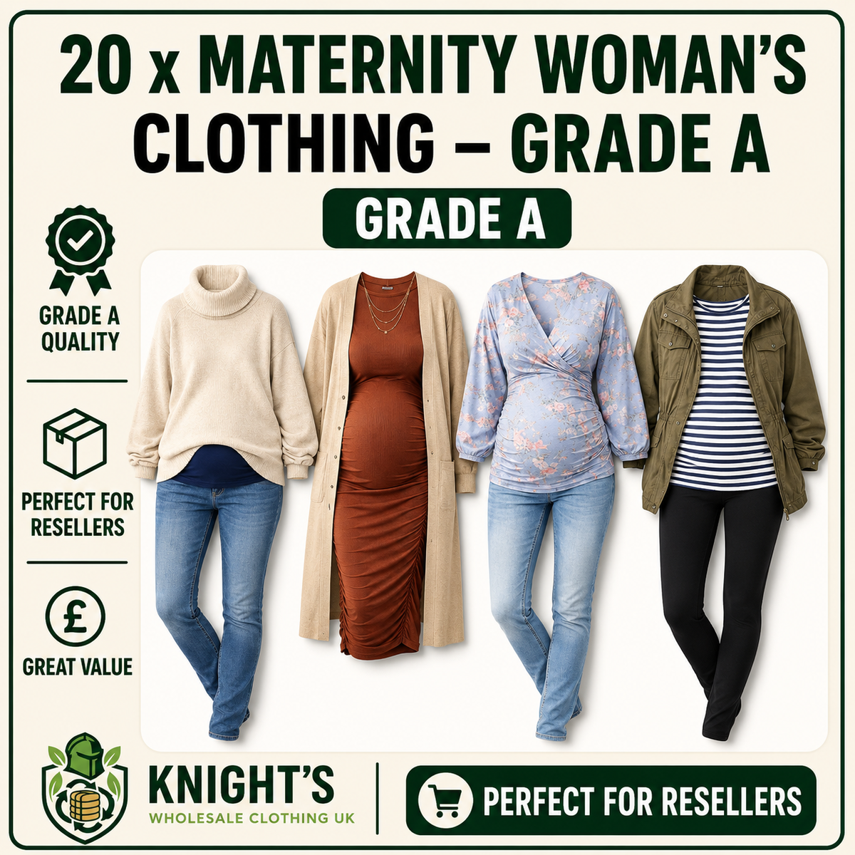 20 x Maternity Wear Women’s Clothing - Grade A