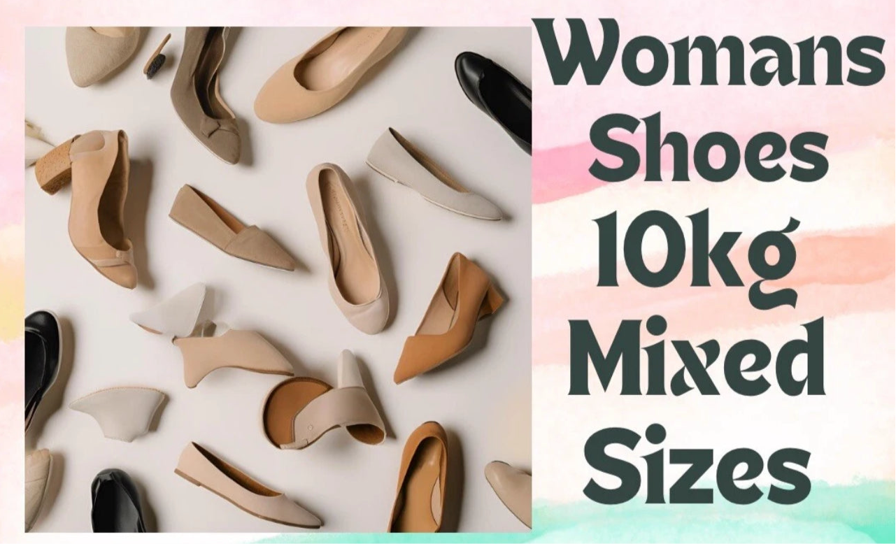 Womans Shoes -10kg - Mixed Sizes - Grade A/B