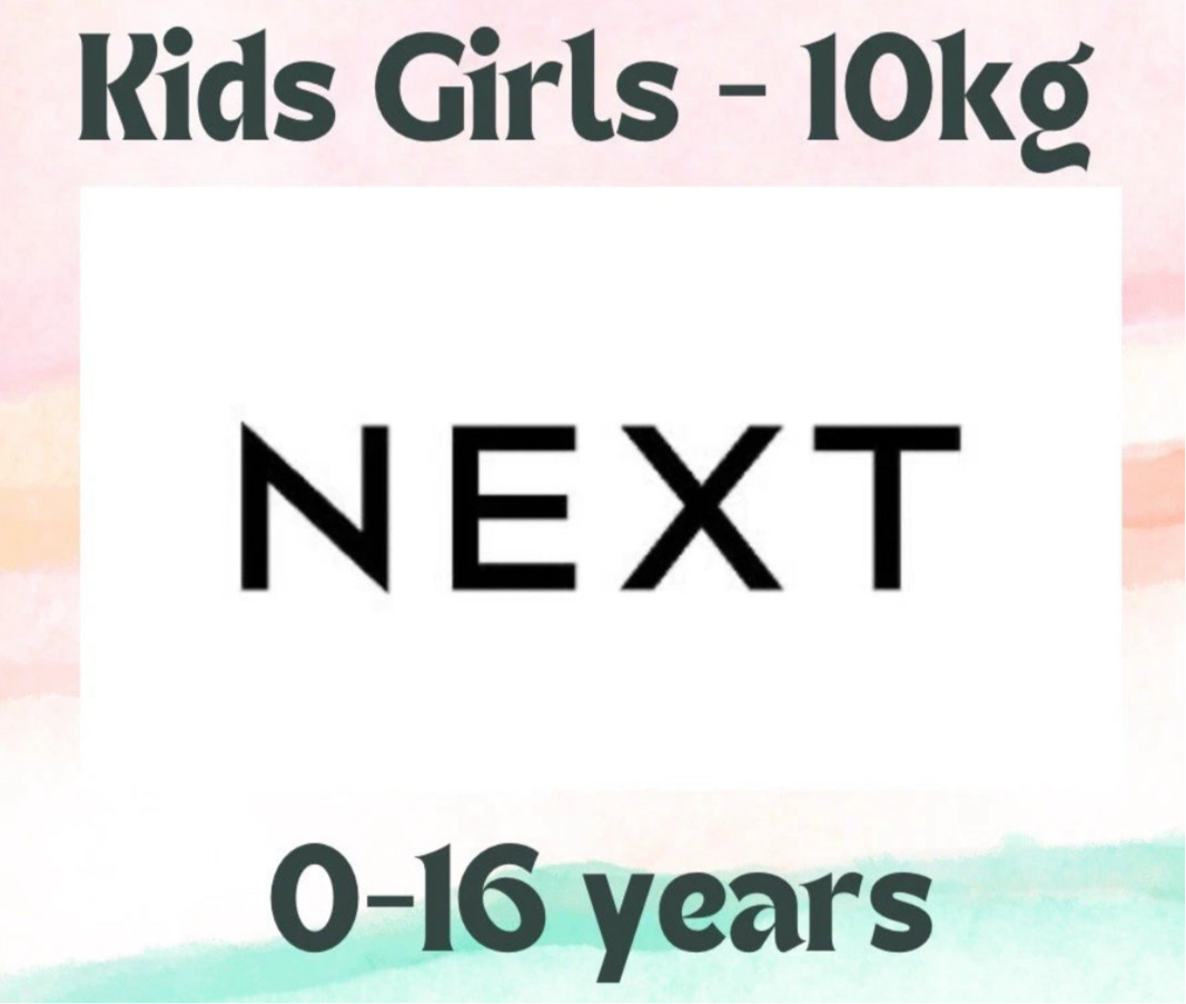 Next - Girls 0-16 Years Clothes  10kg - Grade A Mostly