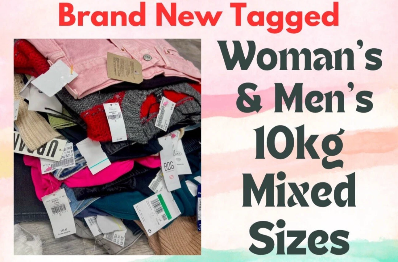 Brand New/ Tagged-  Woman’s And Men’s Clothes Mixed Sizes