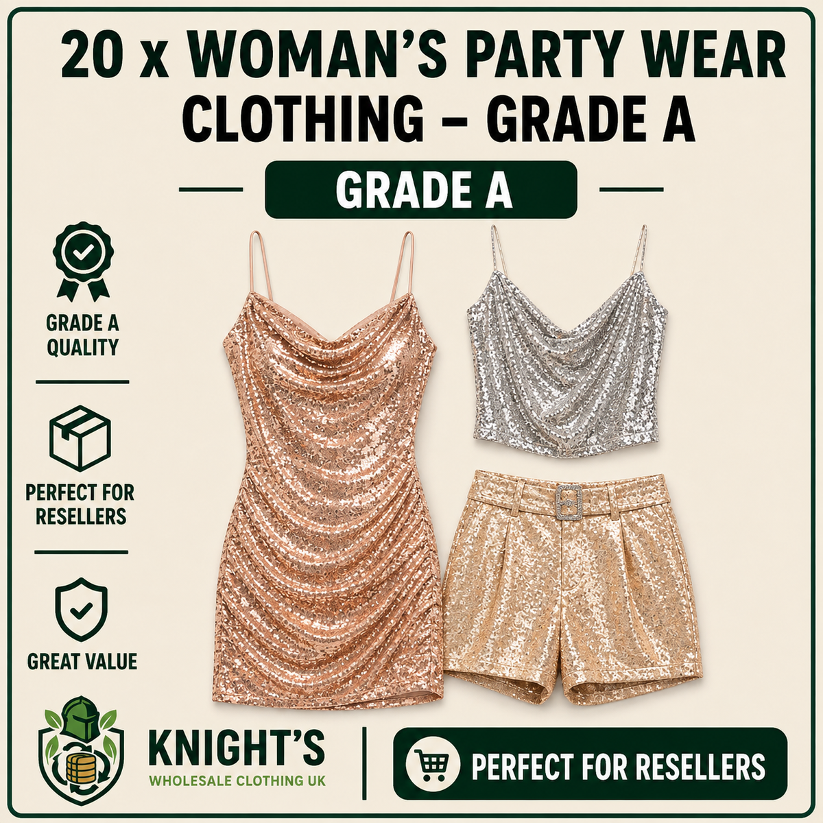20 x Womens Party Wear Clothing Only Bundle - Grade A