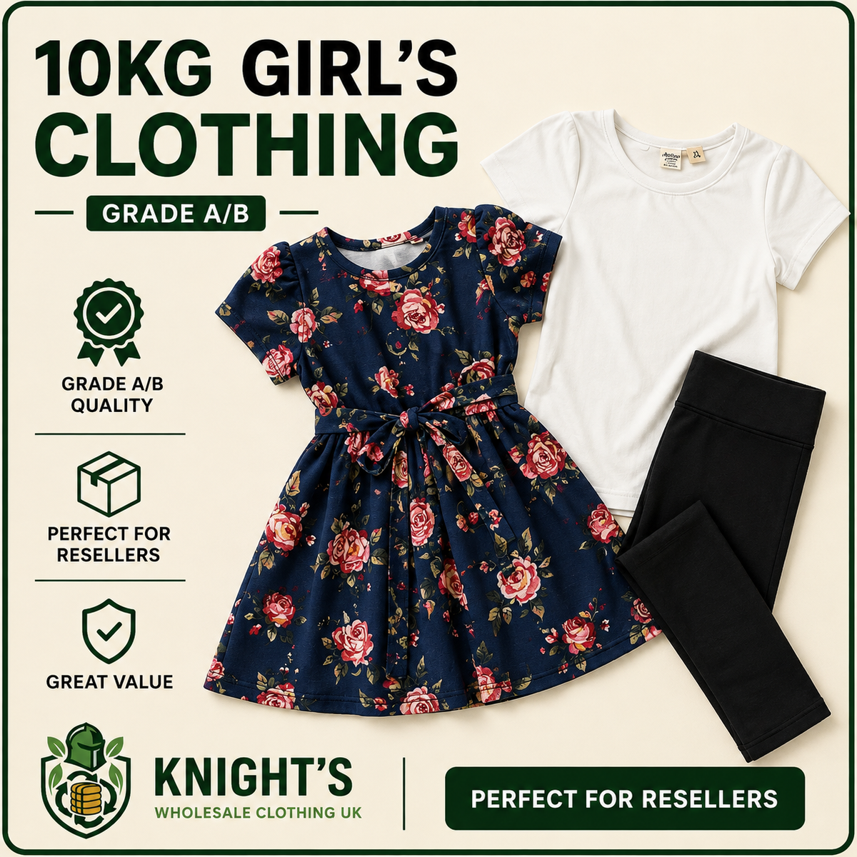 10kg Girls Clothing  - Grade A/B
