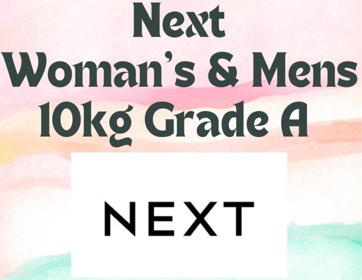 Next - Men’s And Women’s Clothes Mixed Sizes - 10kg - Grade A