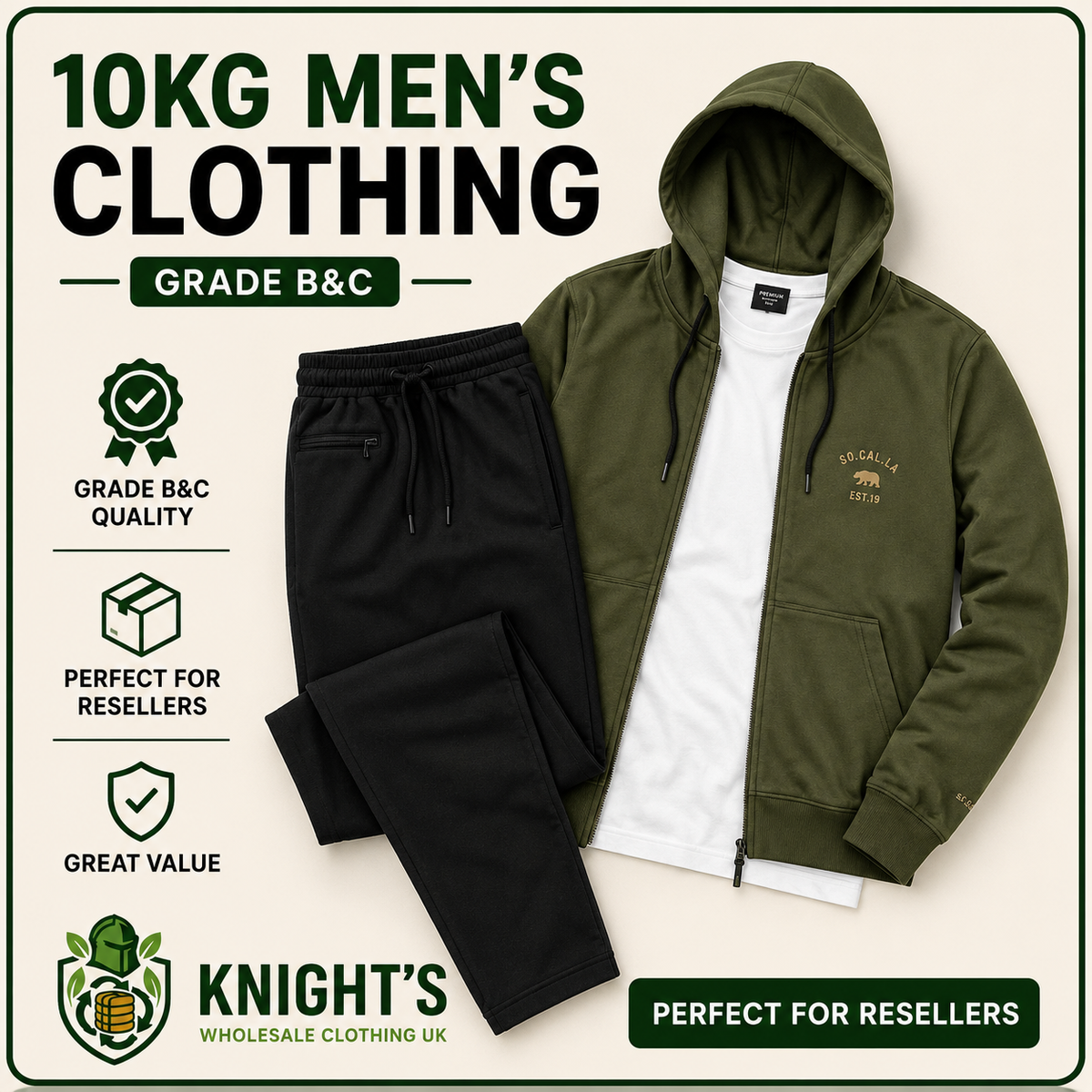 10kg Men’s Clothing - Grade B/C