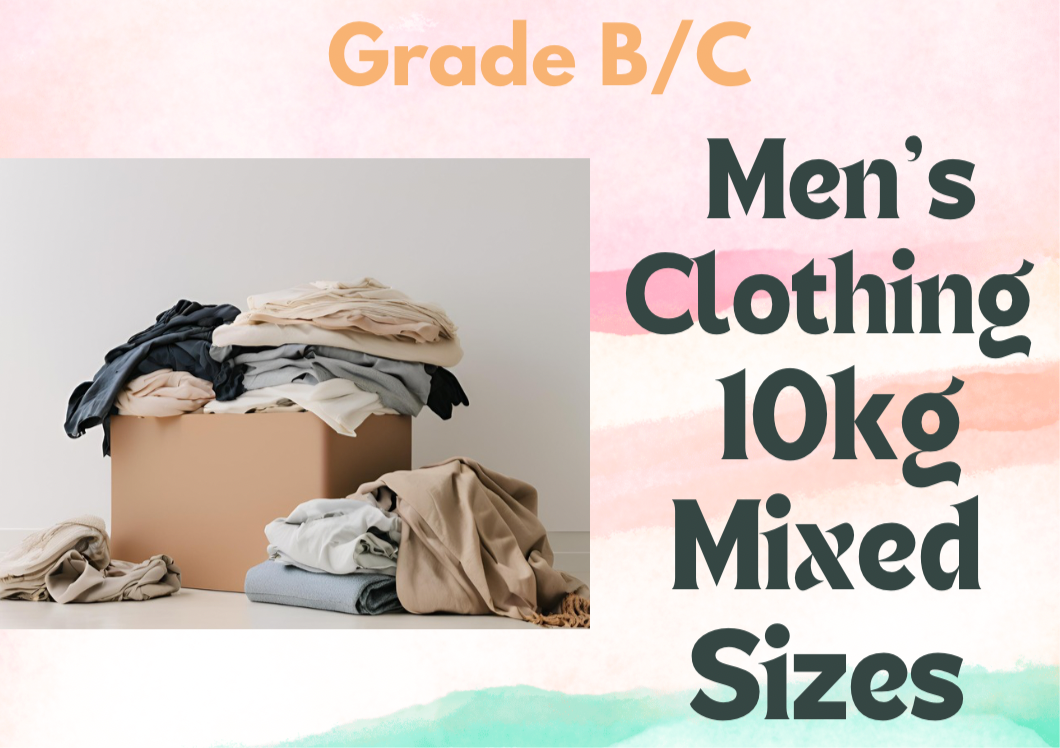 Men’s Clothes Mixed Sizes -10kg - Mixed Brands  Grade B/C