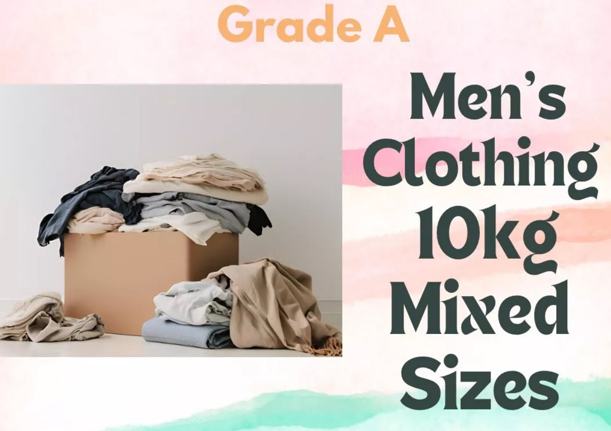 10kg Men’s Clothes - Mixed Sizes - Mixed Brands - Grade A