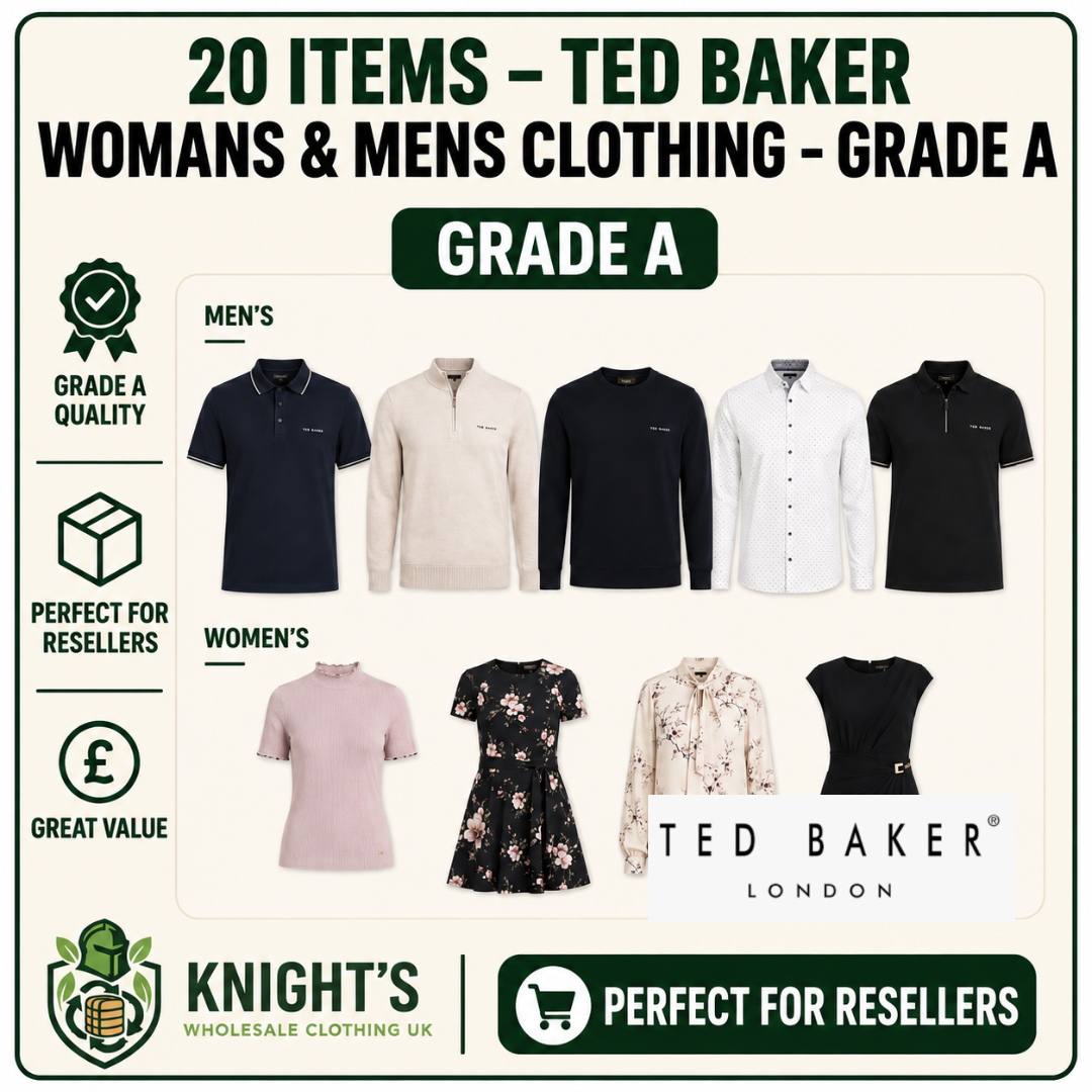20 x Genuine Ted Baker Clothing - Men’s & Woman’s - Grade A