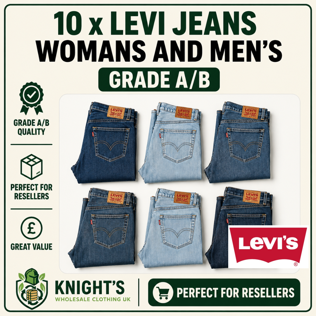 10 x Levi Jeans Men’s And Women’s - Grade A/B