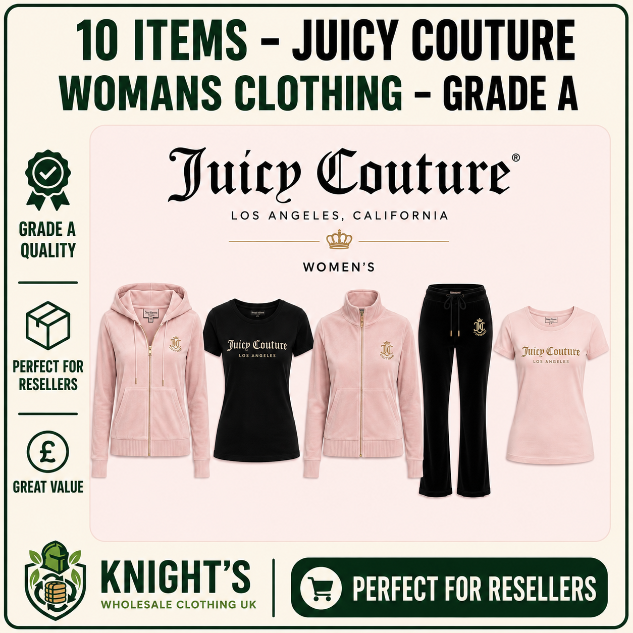 10x Juicy Couture Woman’s Clothing– Grade A