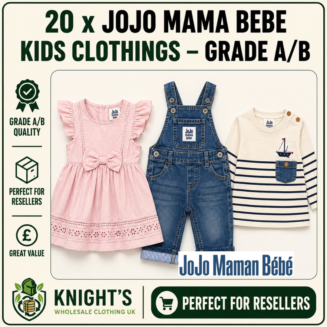 20x JoJo Maman Bébé Kids’ Clothing Items – Grade A/B