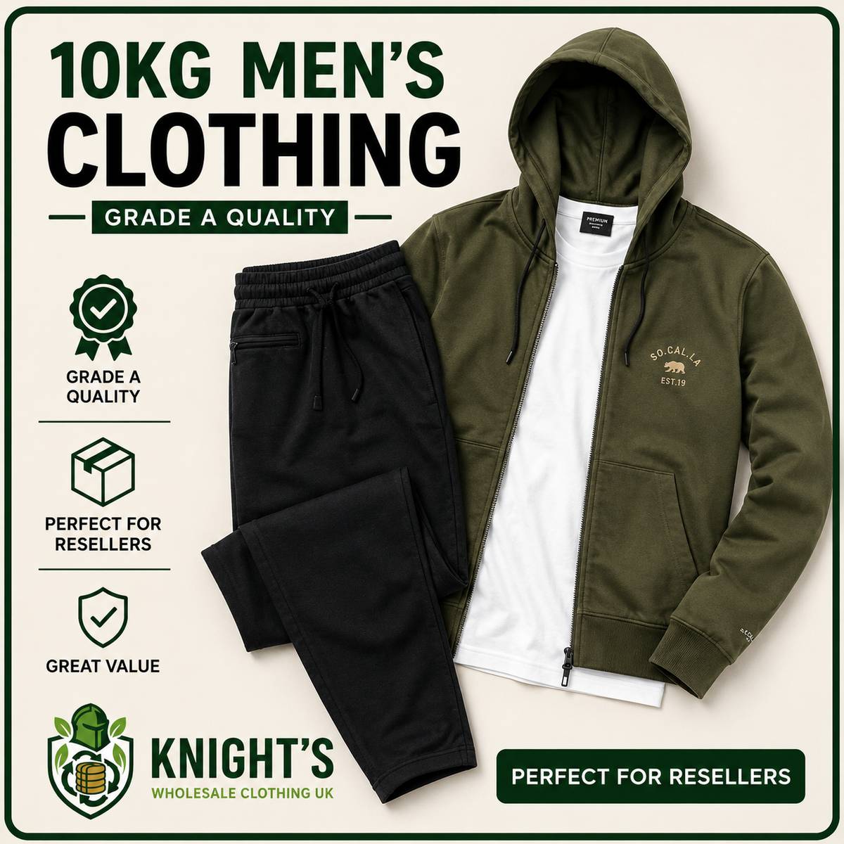 10kg Men’s Clothes -  Grade A