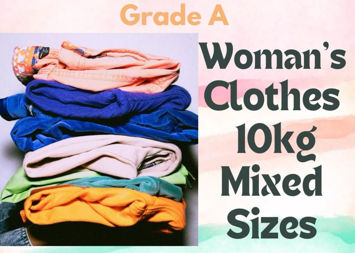 10kg Woman’s Clothes - Mixed Sizes  - Mixed Brands  Grade A