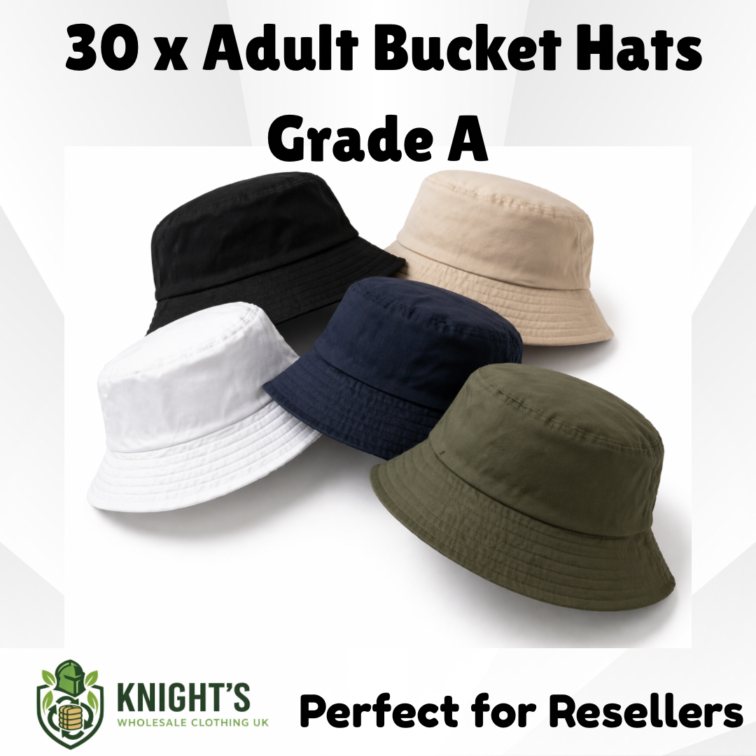 30 x Adult Bucket Hats - Grade A