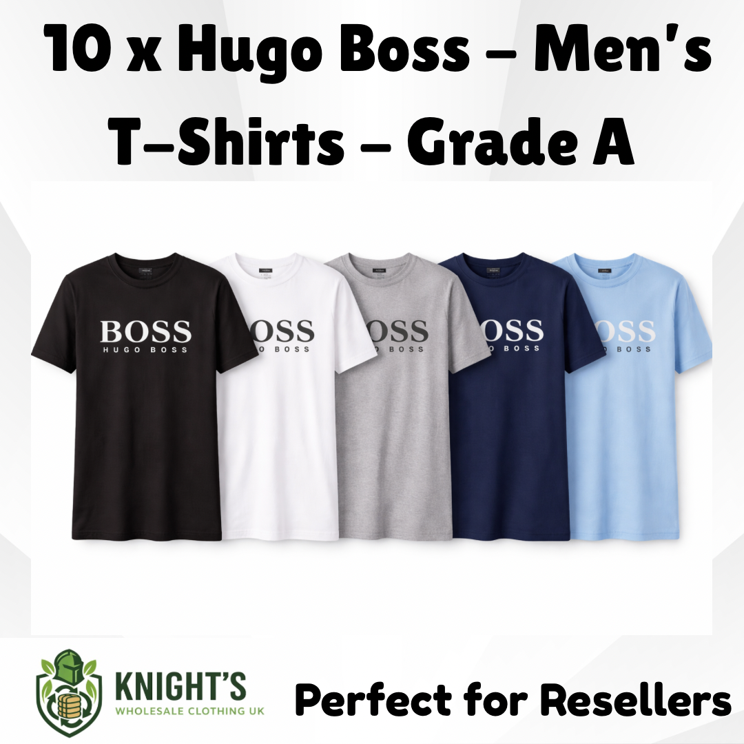 10 x Genuine Hugo Boss Men’s T-Shirts - Grade A