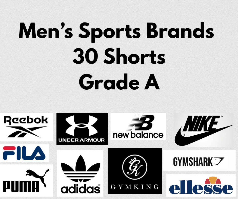 30x Men’s Branded Shorts Grade A