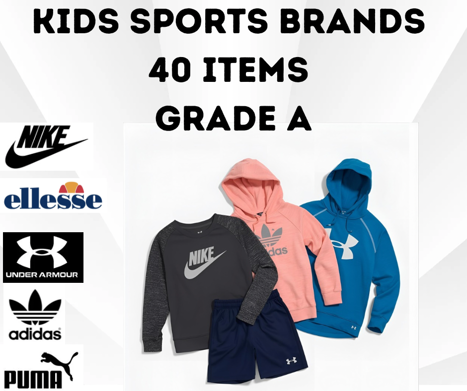 40x Kids’ Branded Sportswear Grade A