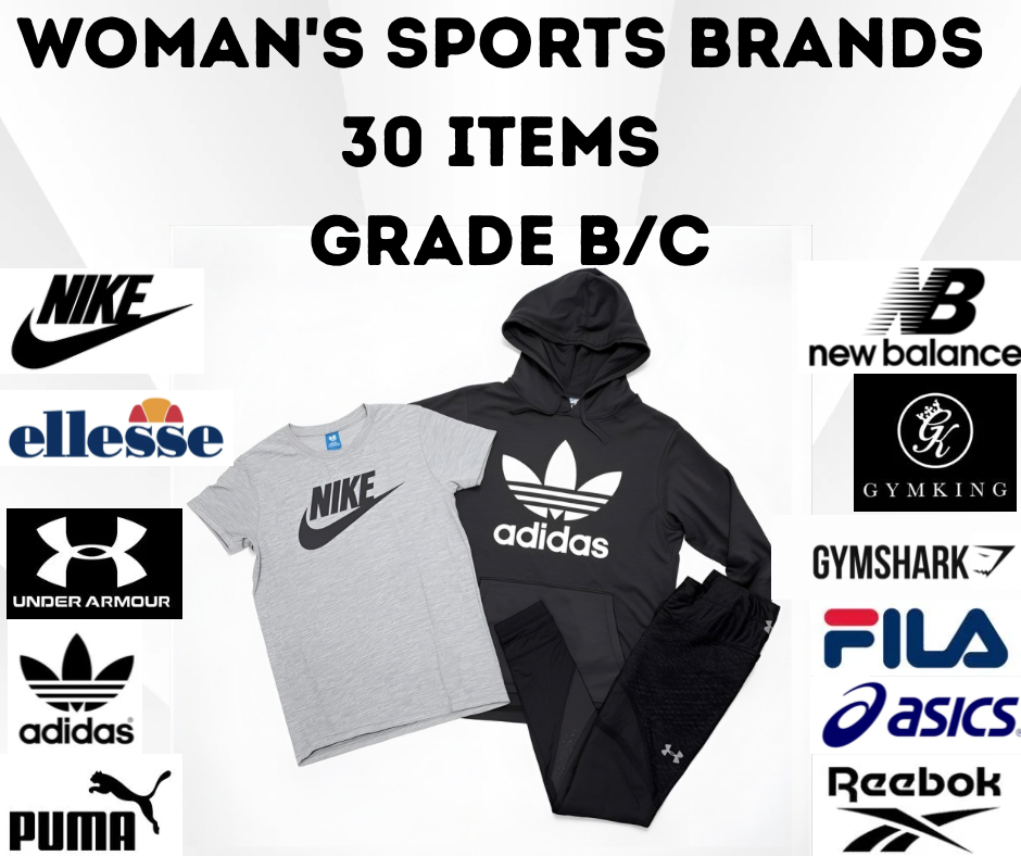 30x Women’s Branded Sportswear Mixed Grade B/C