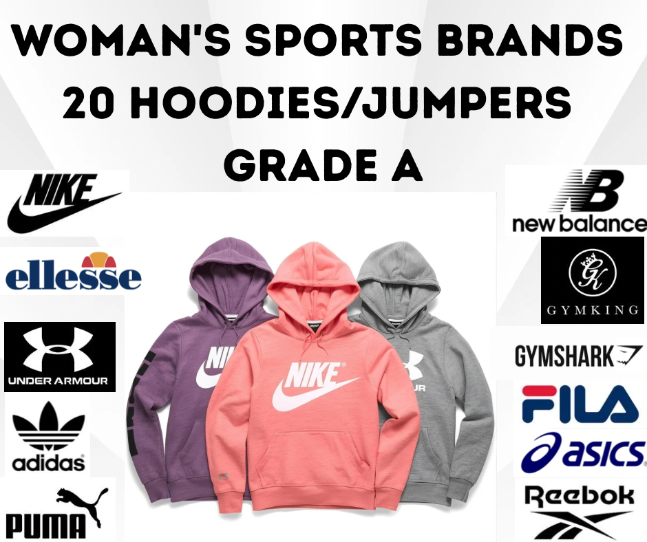 20x Women’s Branded Hoodies Jumpers Grade A