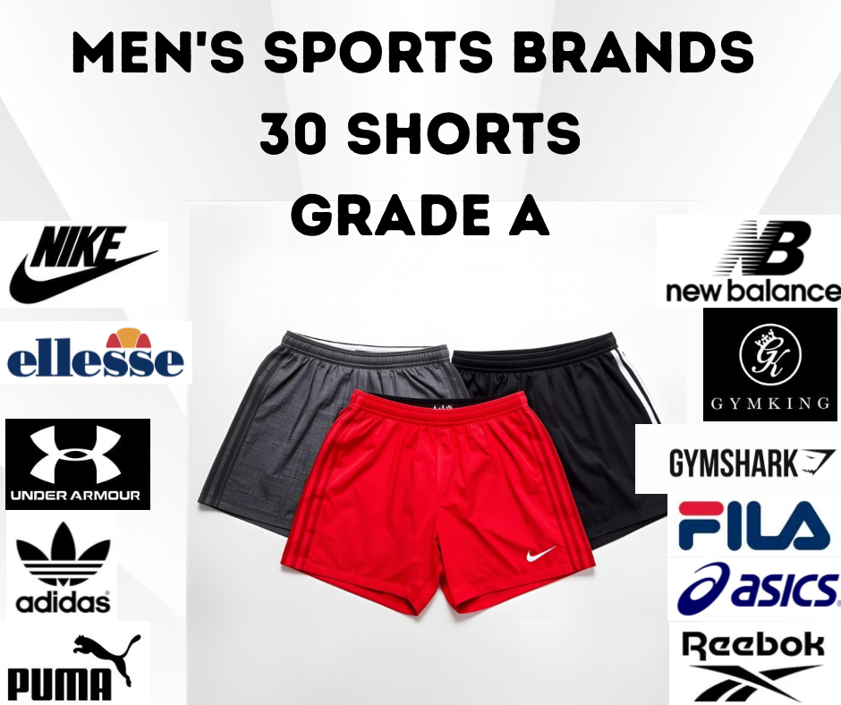 30x Men’s Branded Shorts Grade A