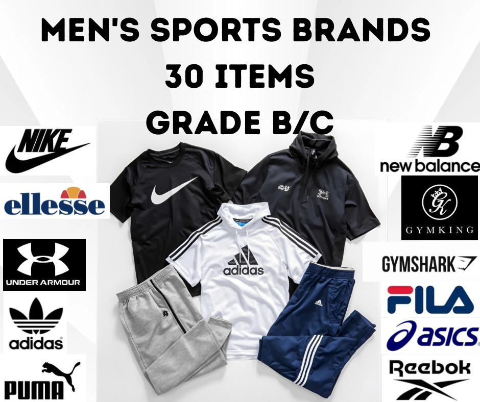 30x Men’s Branded Sportswear Grade B/C