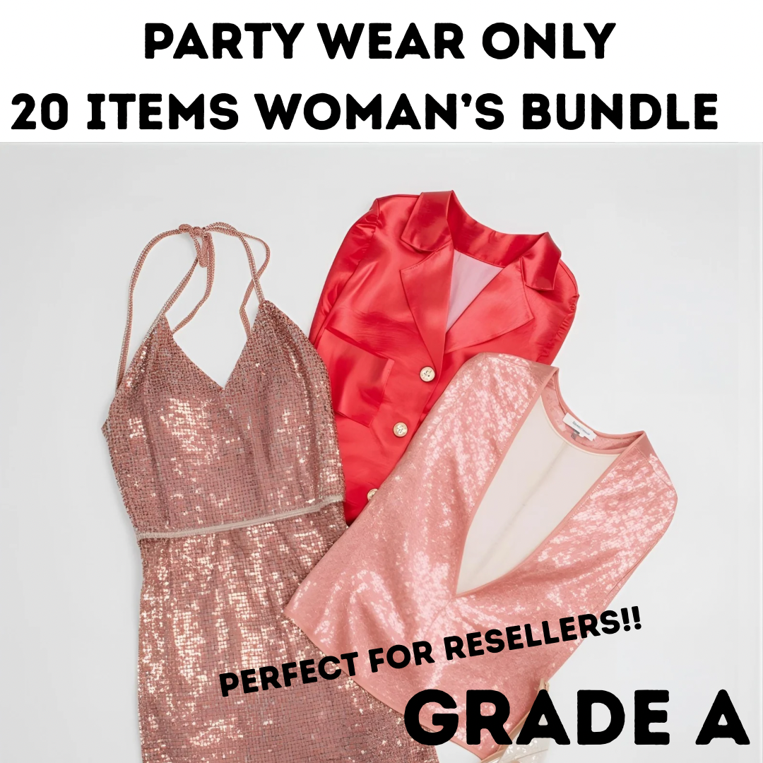 20 Items Party Wear Only Woman’s Bundle Perfect for Xmas season