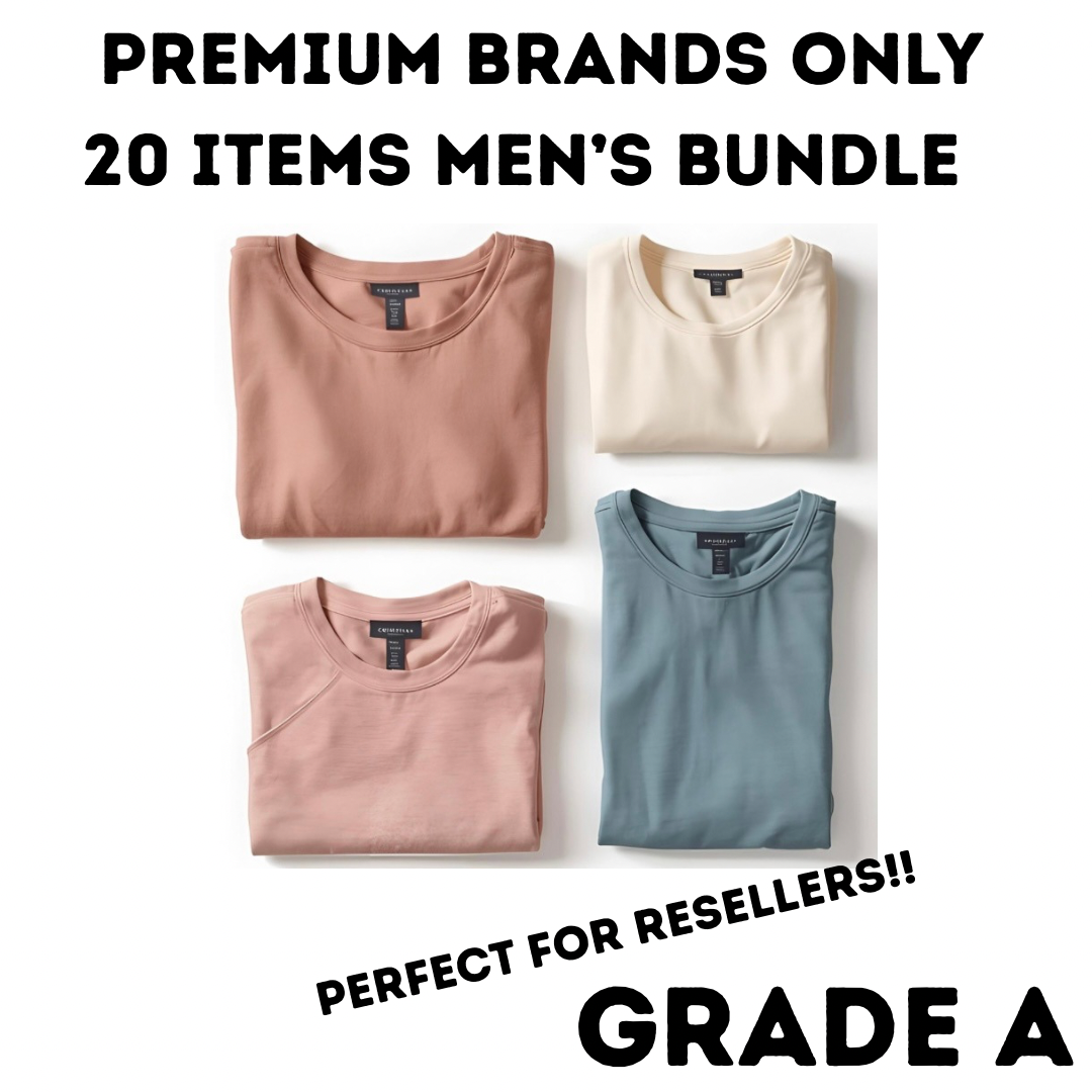🔥 20x Men’s Designer Brand Bundle Grade A– Perfect for Resale Profit