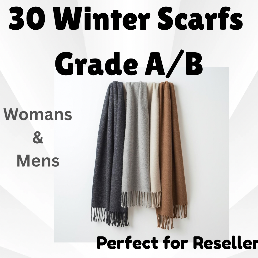 30 Winter Scarfs Adults Grade A/B