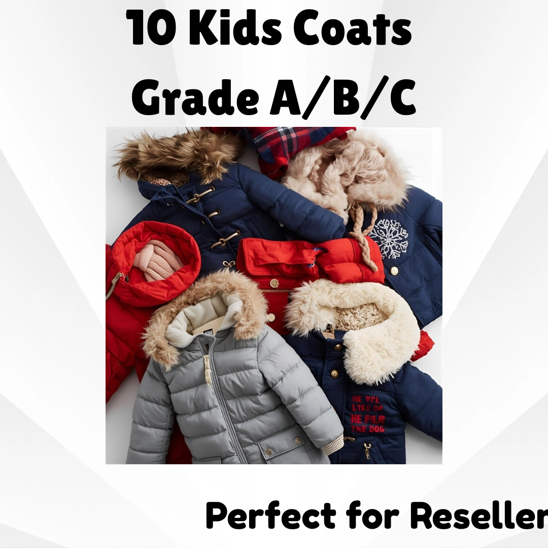 10 Kids Coats - Grade A/B/C - Mixed Sizes