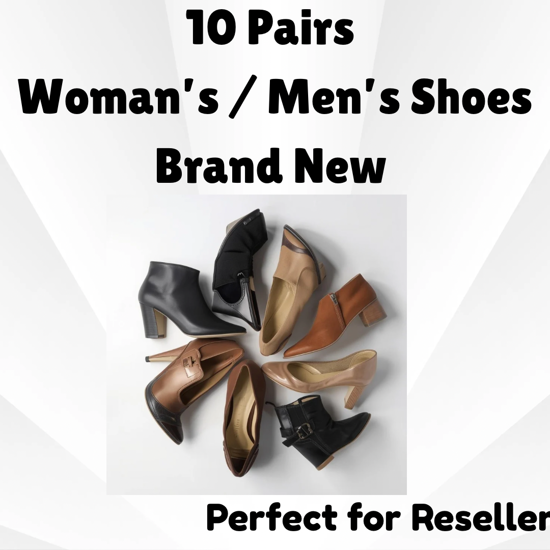 10 Pairs Brand New Woman’s/ Men’S Shoes