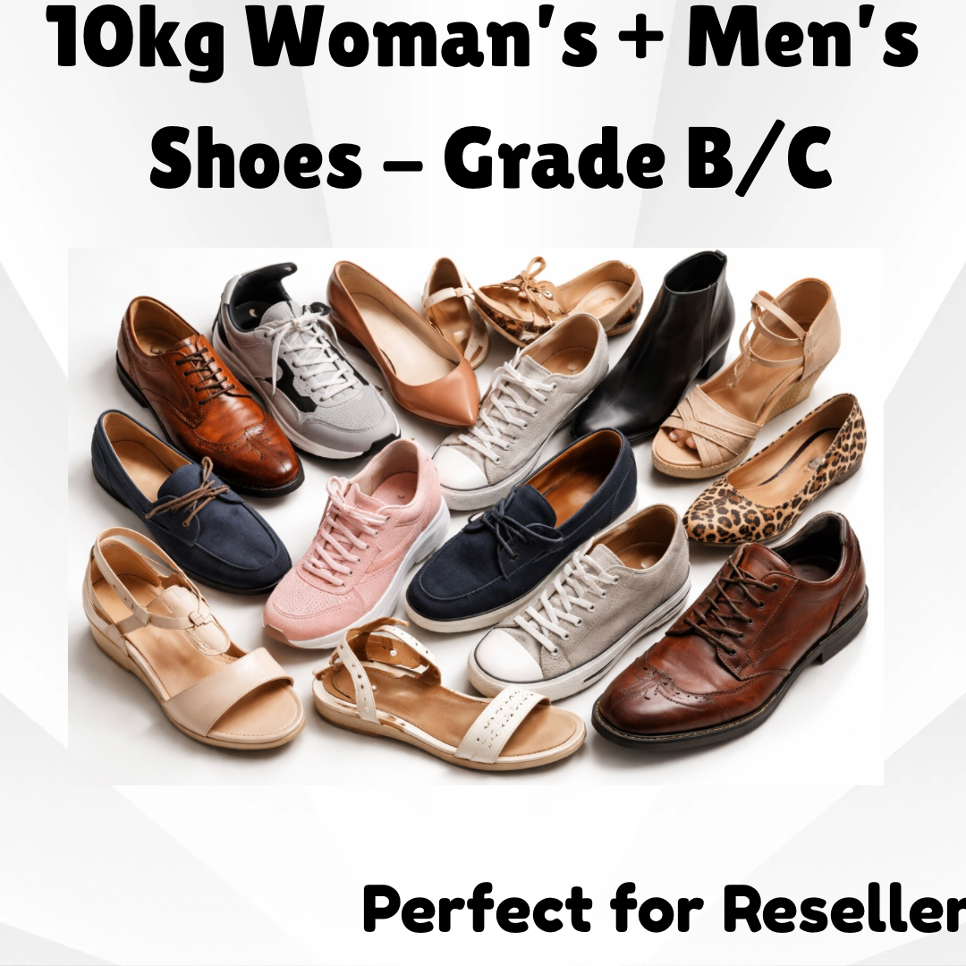 10kg Woman’s and Men’s Shoes - Grade B/C