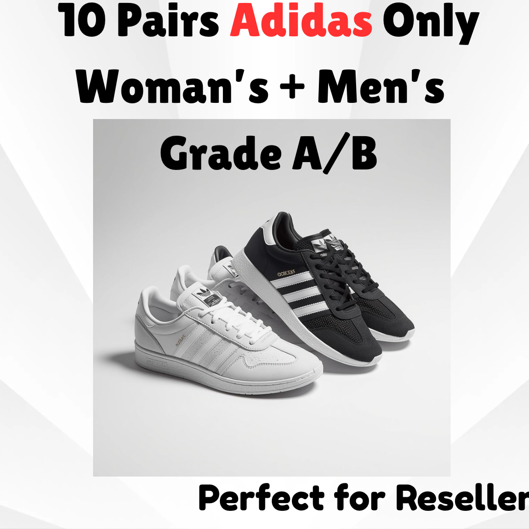 10 Pairs Adidas Shoes - Woman’s & Men’s Shoes - Grade A/B