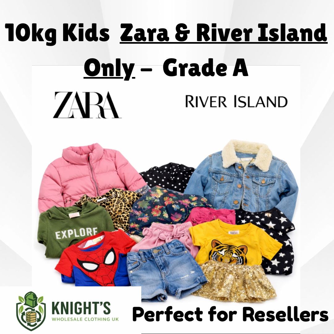 10KG - River Island & Zara ONLY- Boys & Girls Clothing - Grade A