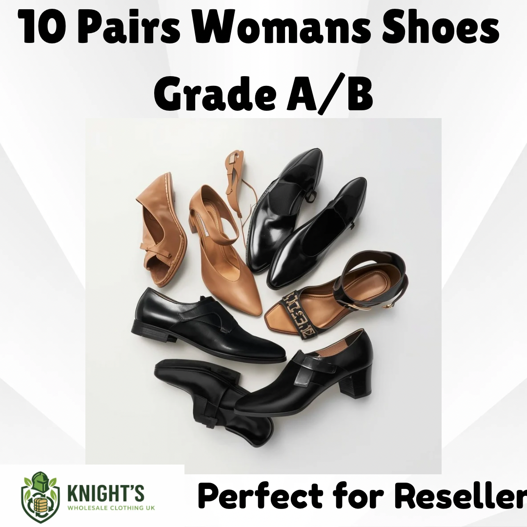 10 Pairs Woman’s Shoes Grade A/B