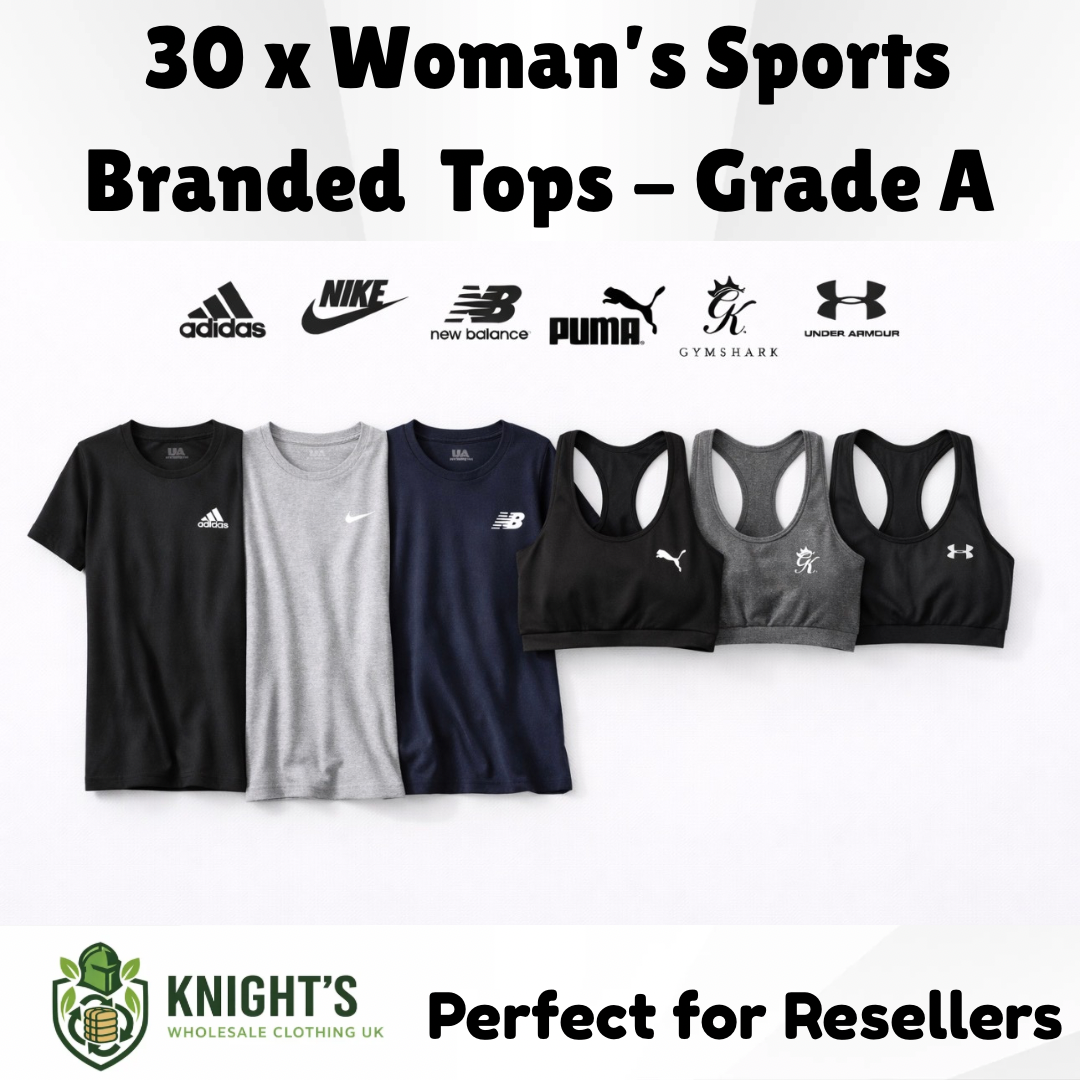 30x Women’s Sports Branded T-Shirts/ Tops - Grade A - Nike, Adidas & more…