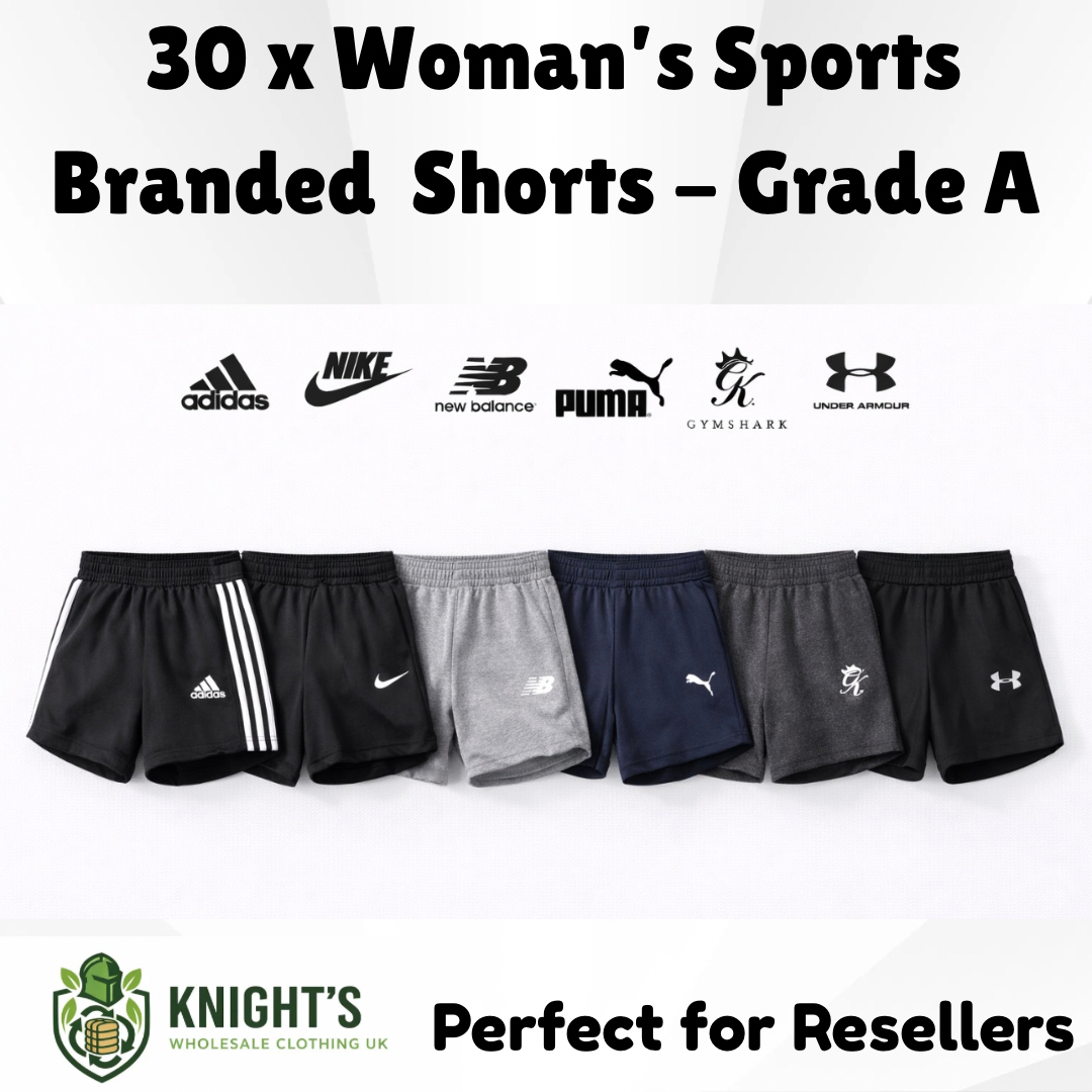 30x Women’s Sports Branded Shorts Bulk Lot Grade A - Nike, Adidas & more..