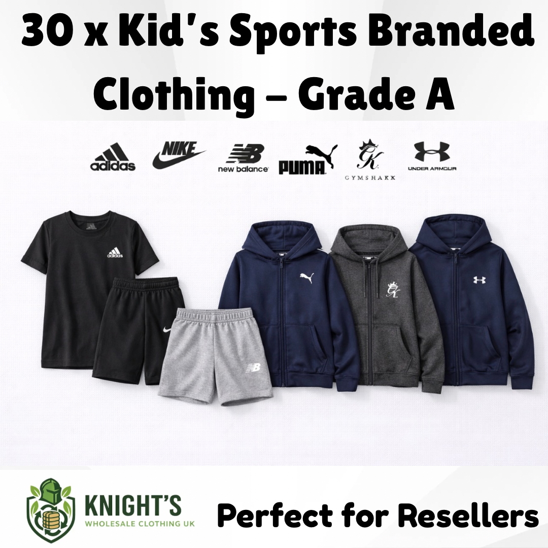 40x Kids’ Sports Branded Clothing Grade A - Nike, Adidas & More…