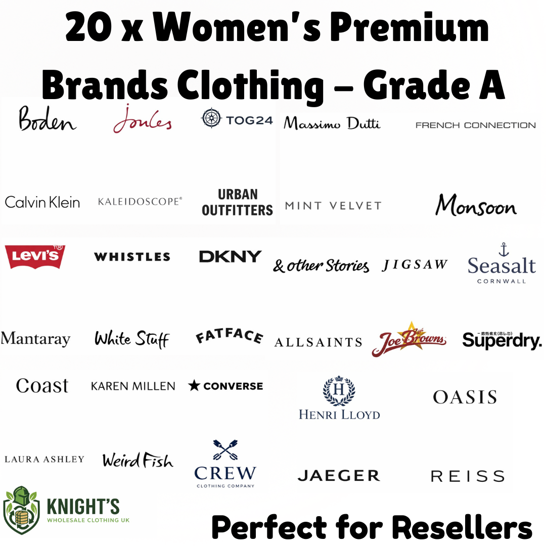 20x Women’s Designer Brand Bundle Grade A– Perfect for Resale Profit
