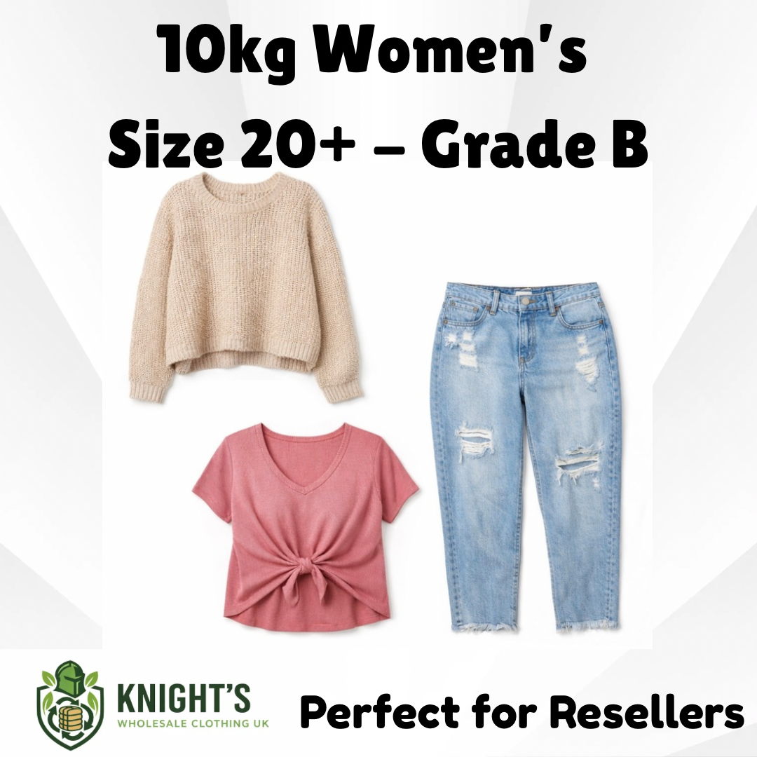 10kg Woman’s Plus Size 20+ Clothing - Grade B