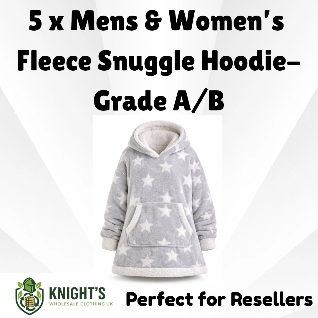 5 x Mens & Woman’s Fleece Snuggle Hoodies - Grade A/B