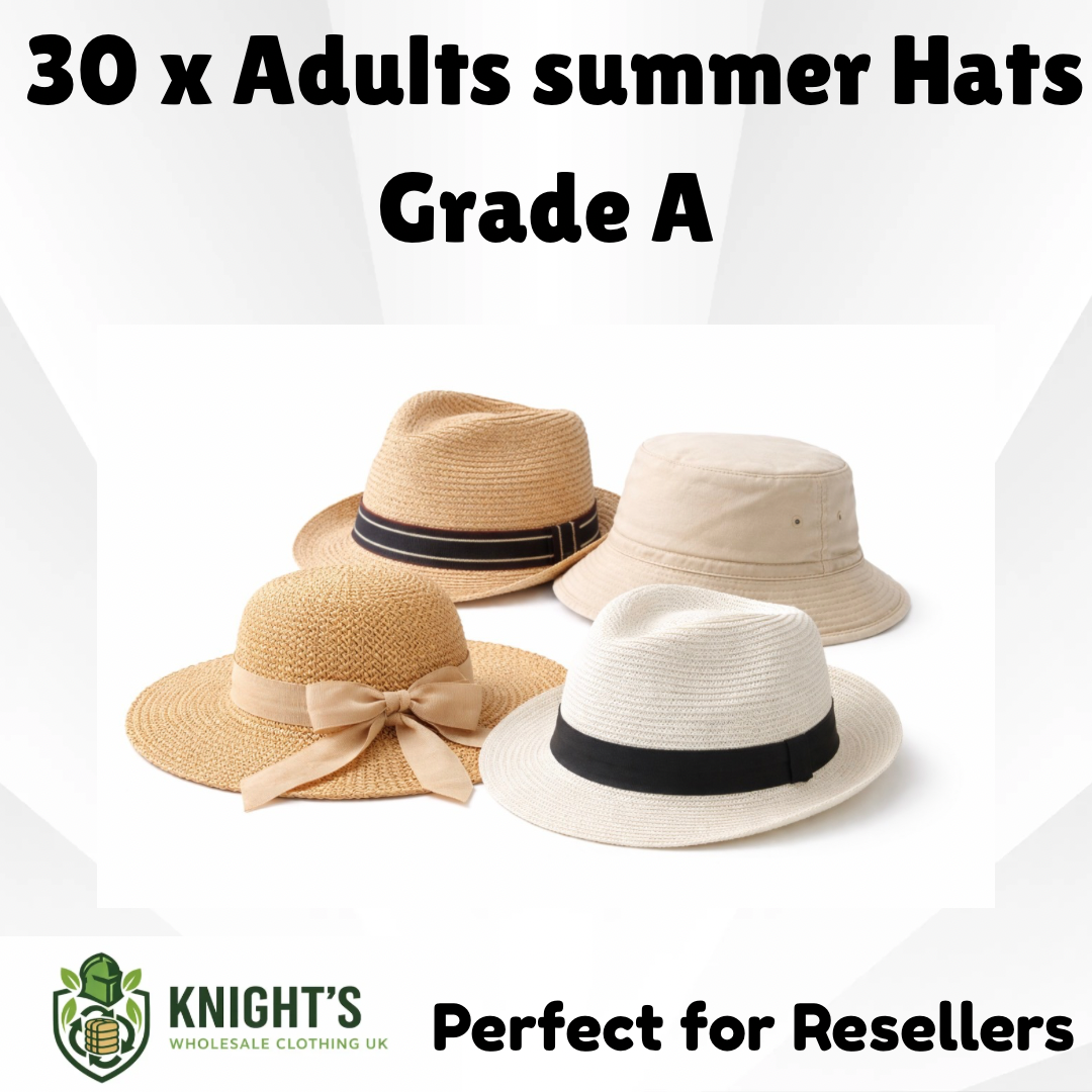 30x Summer Hats - Adults - Grade A